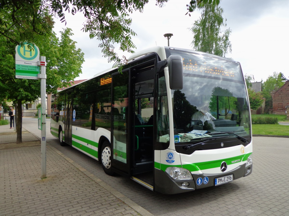 Der PM-E 296, einer der 5 neuen MB C2 Der VGB, hier am 14.05.14 in Päwesin