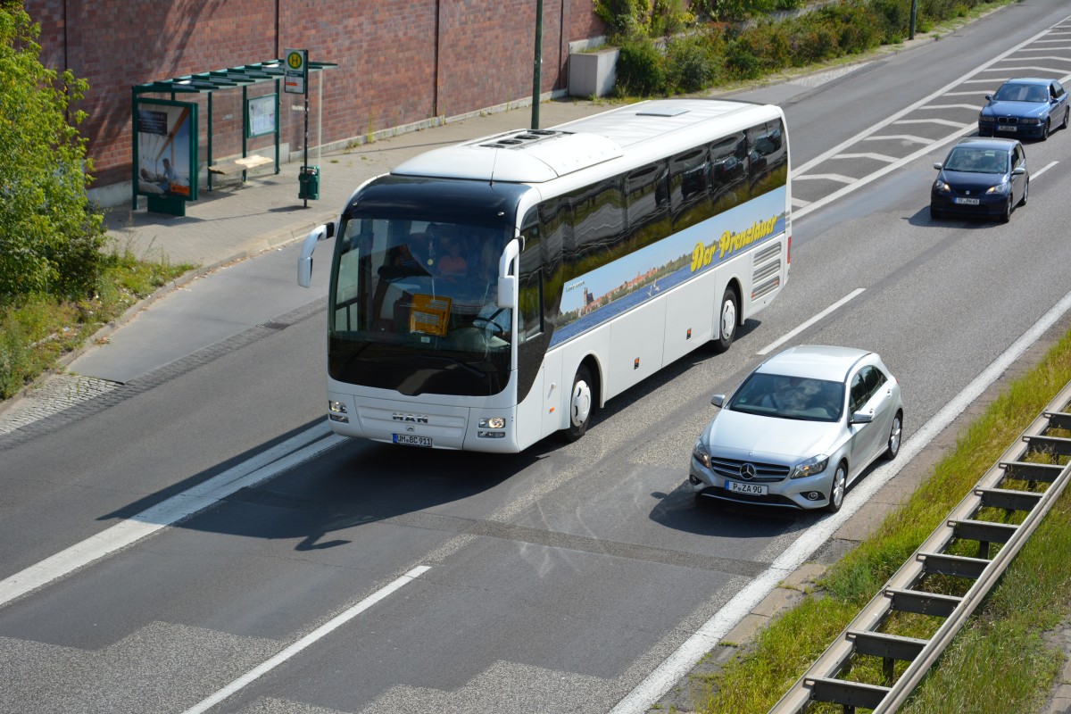 Der Prenzlauer unterwegs in Potsdam. Aufgenommen am 07.07.2014 (UM-BC 911).