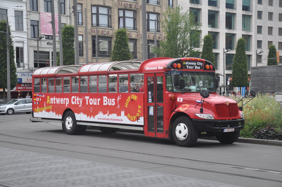 Diamond Bus International 3300 aufgenommen 07/07/2016 am Koningin Astridplein Antwerpen