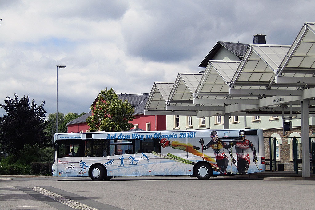 Die Modellvorlage Wagen 32-8817 in Schwarzenberg. (6. Juli 2020) 