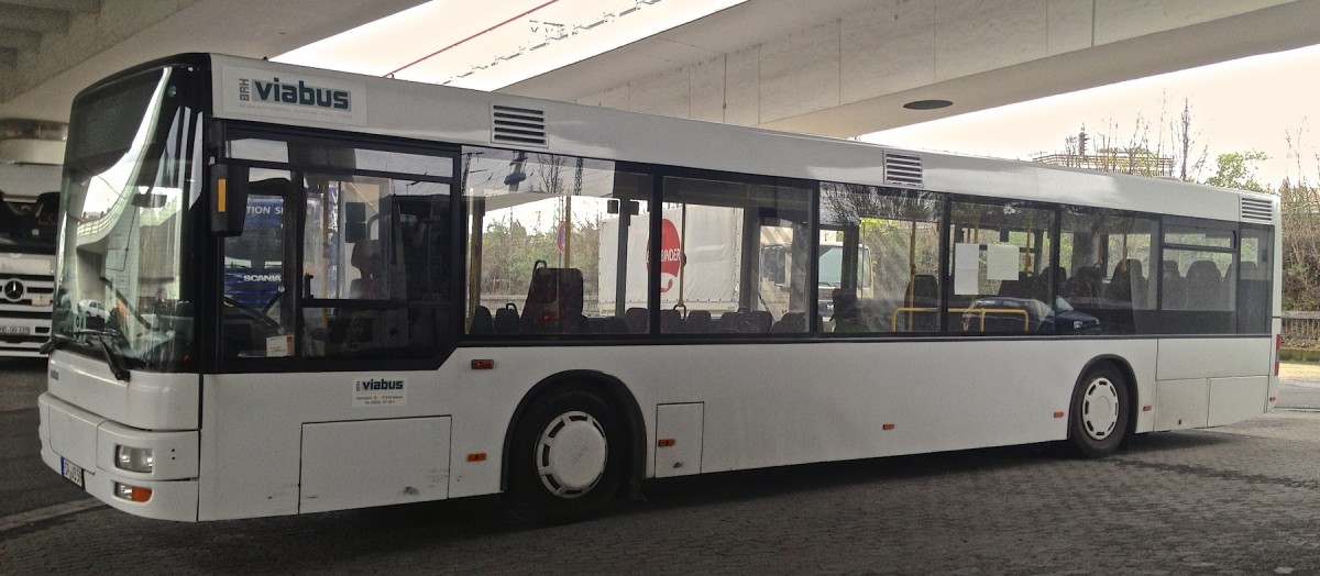 Diesen MAN Lion's City habe ich am 22.03.2014 am Hauptbahnhof Ludwigshafen aufgenommen. Er gehört dem Busunternehmen Viabus.