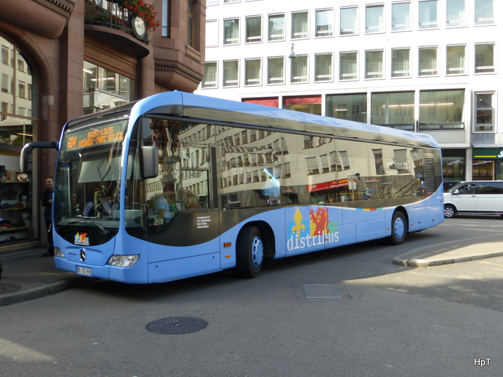 distribus - Mercedes Citaro BG 163 BV in der Stadt Basel am 24.09.2014