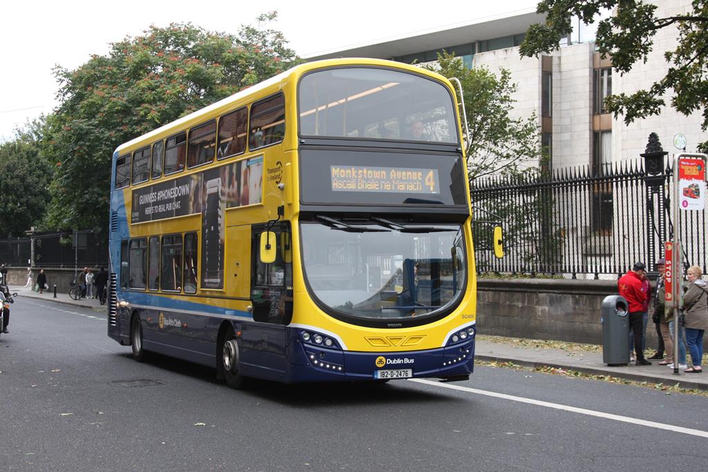 Doppeldecker Stadtbus von Dublin Bus auf der Linie 4 am 19.09.2018 in Dublin.