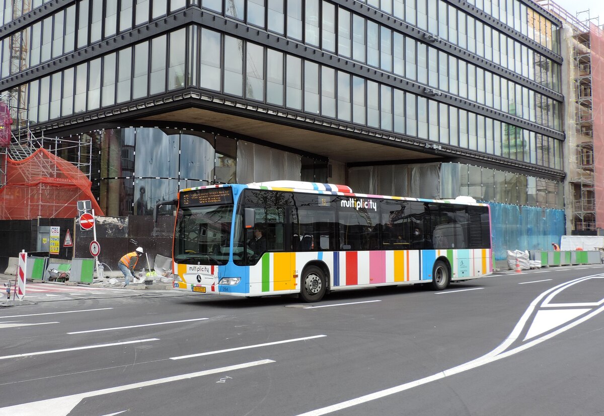 DU 9535, Mercedes Citaro II, Wagen 284, im Einsatz auf der Linie 13, am 20. Mai 2021 beim Hauptbahnhof abgelichtet.