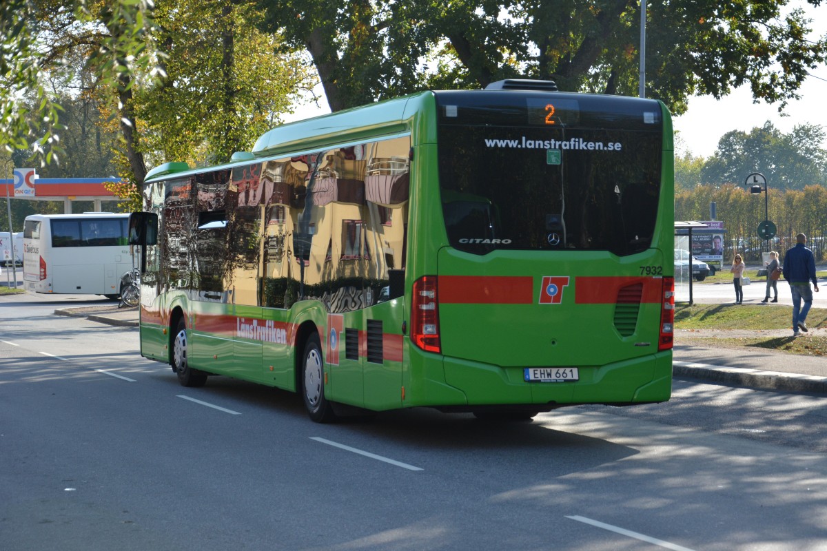 EHW 661 (Mercedes Benz O 530 Low Entry C2) fährt am 18.09.2014 auf der Linie 1. Aufgenommen am Busbahnhof Nyköping.
