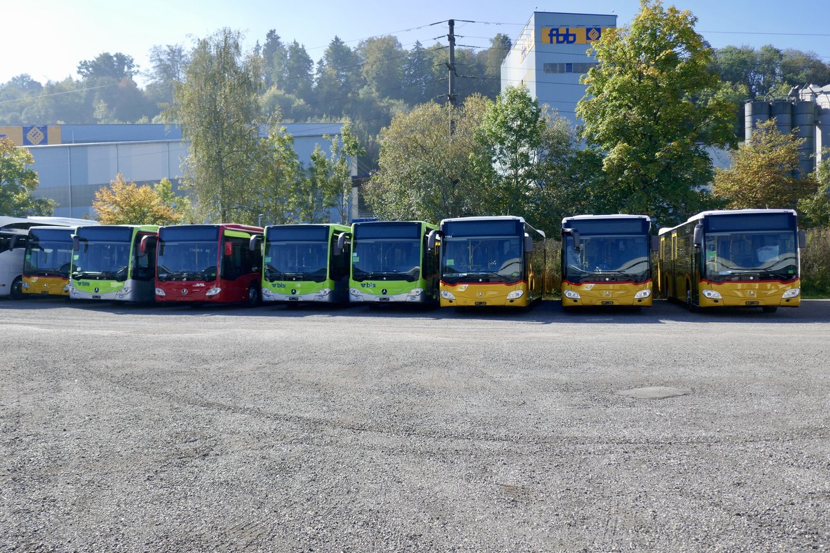 Ein Blick auf alle neuen MB C2 die am 13.10.18 bei Evobus in Kloten waren.