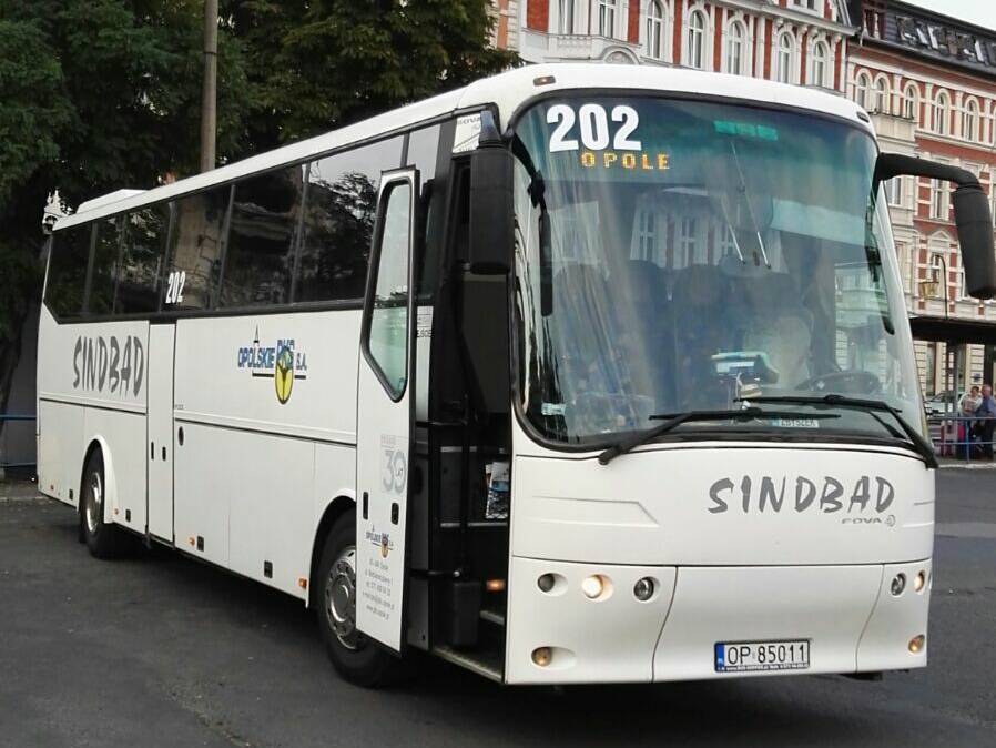 Ein Bova Futura FHD von 'SINDBAD Opolskie PKS' mit der Wagennummer 202 in Opole | August 2016