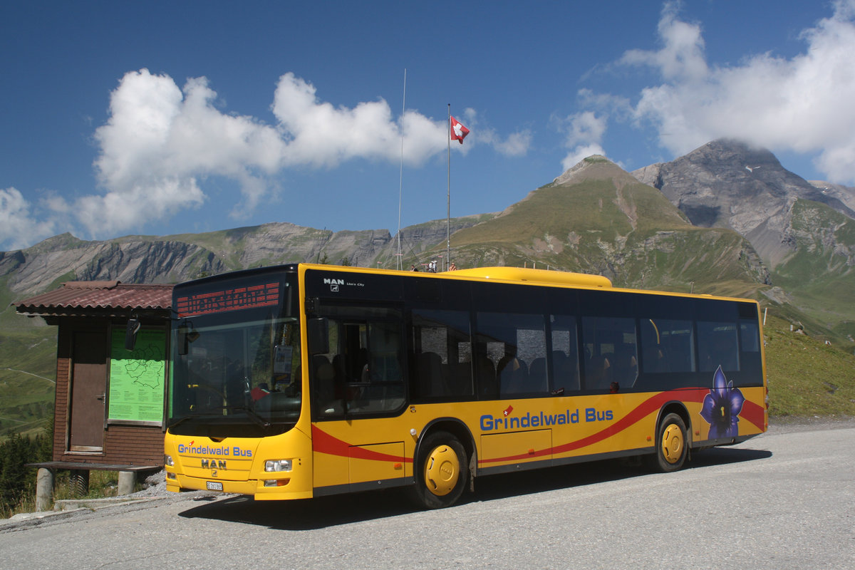 Ein MAN Lion’s City auf der Grossen Scheidegg am 21.08.2010.