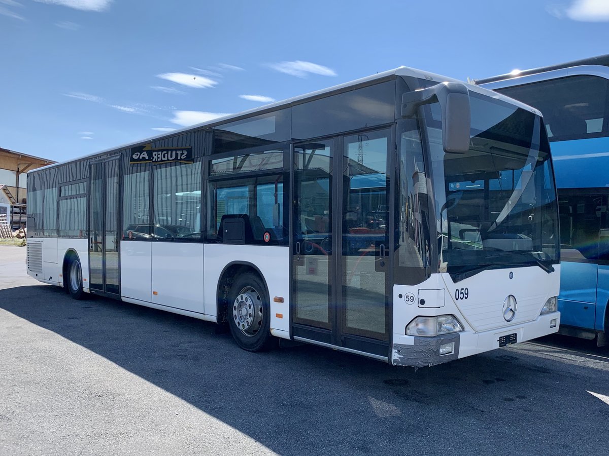 Ein MB Citaro ex PostAuto am 13.7.20 bei Interbus in Kerzers.