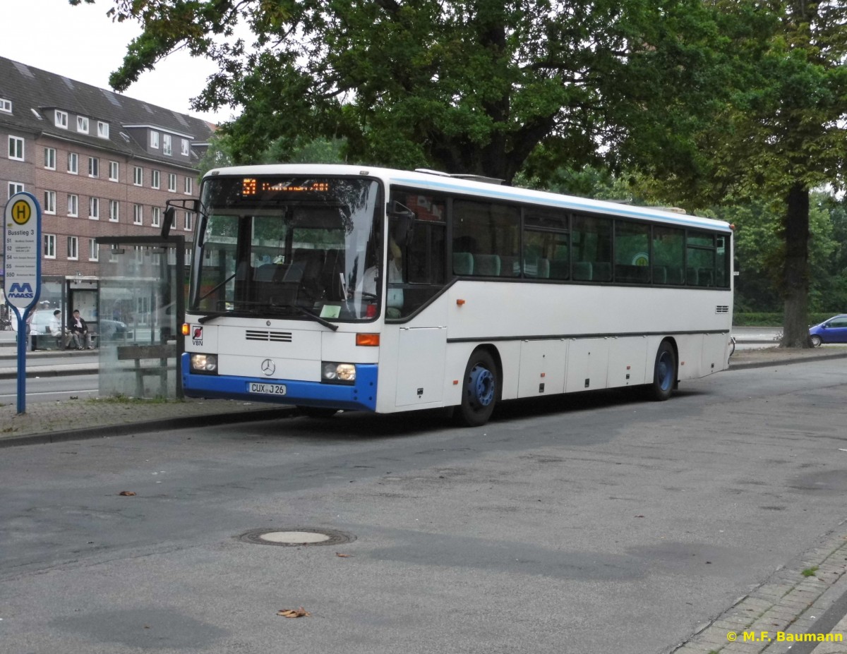 Ein MB O 408 der Fa. Maass am Bf. Cuxhaven, 16.08.15