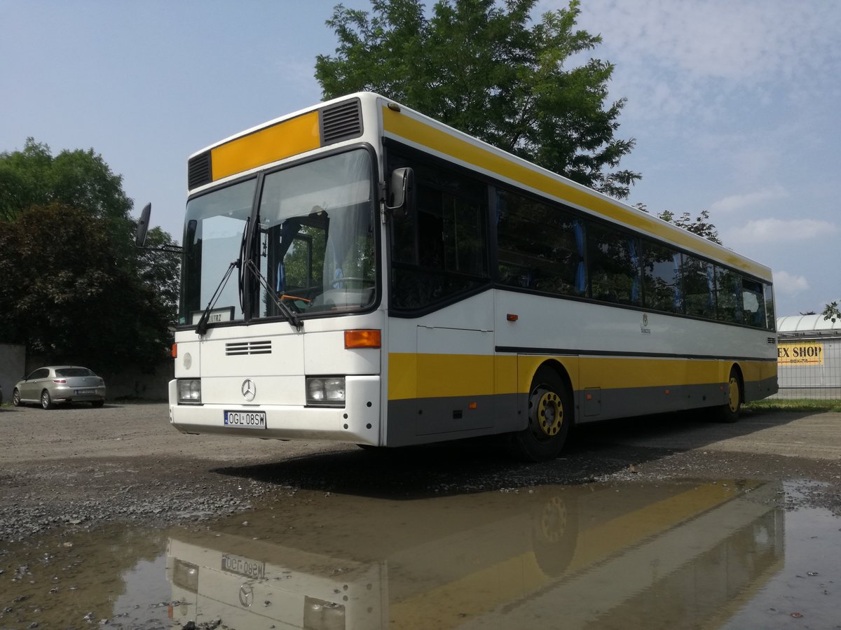 Ein MB O407 auf einem polnischen Parkplatz. | August 2017
