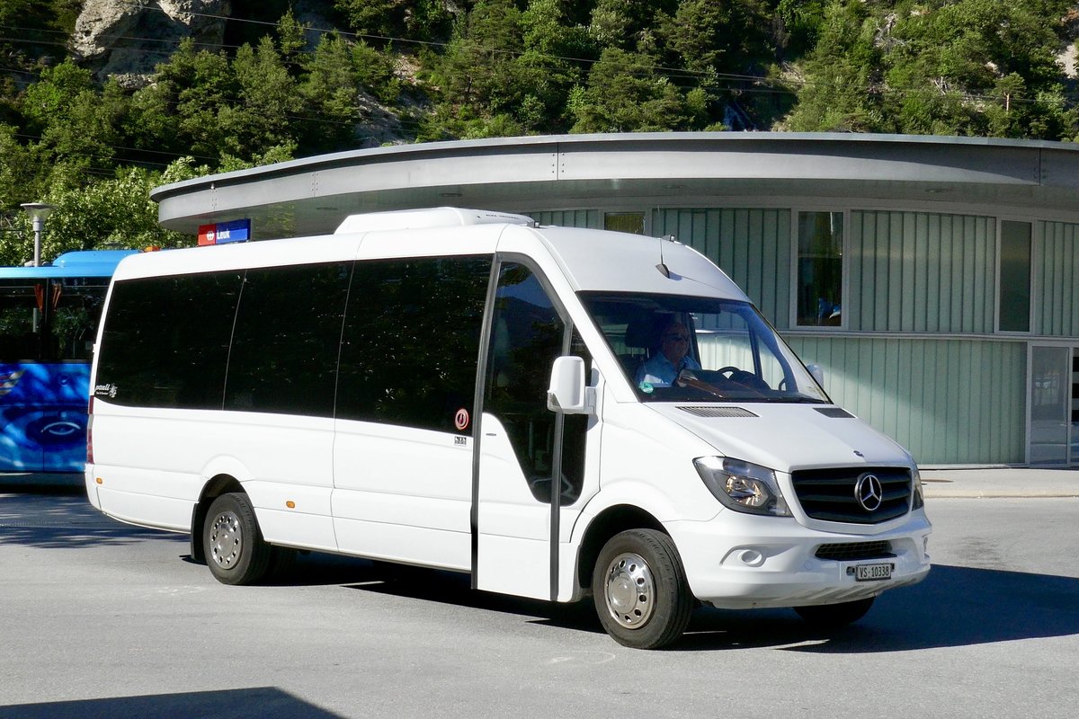 Ein MB Sprinter der am 16.6.19 Richtung Erschmatt fährt um einen TPV abzuholen.