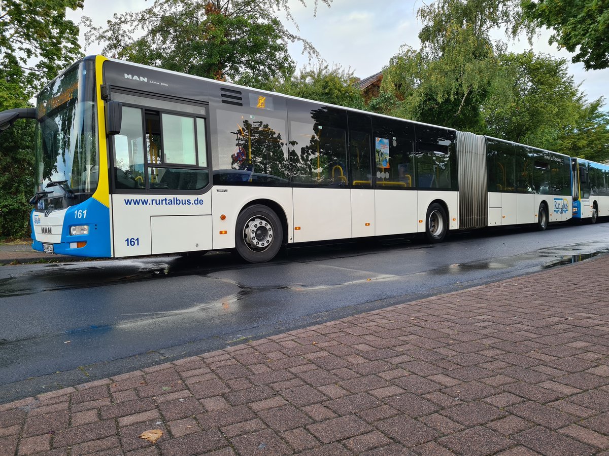 Ein weiterer Ruhrtalbus Wagen 161 war im Einsatz für den SEV.
Sechtem Bahnhof. 
