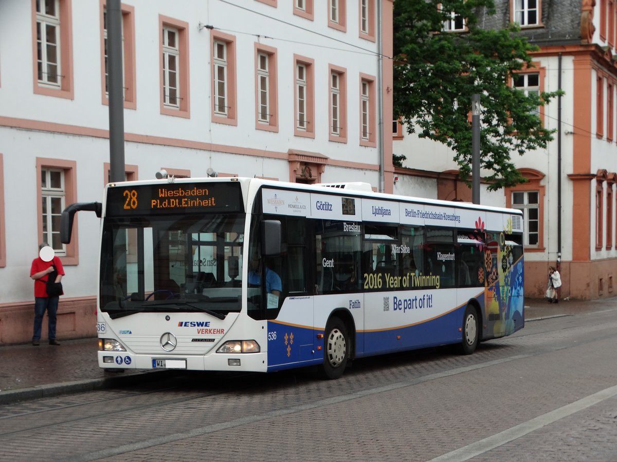 ESWE Verkehr Mercedes Benz Citaro 1 Wagen 536 am 16.06.16 in Mainz