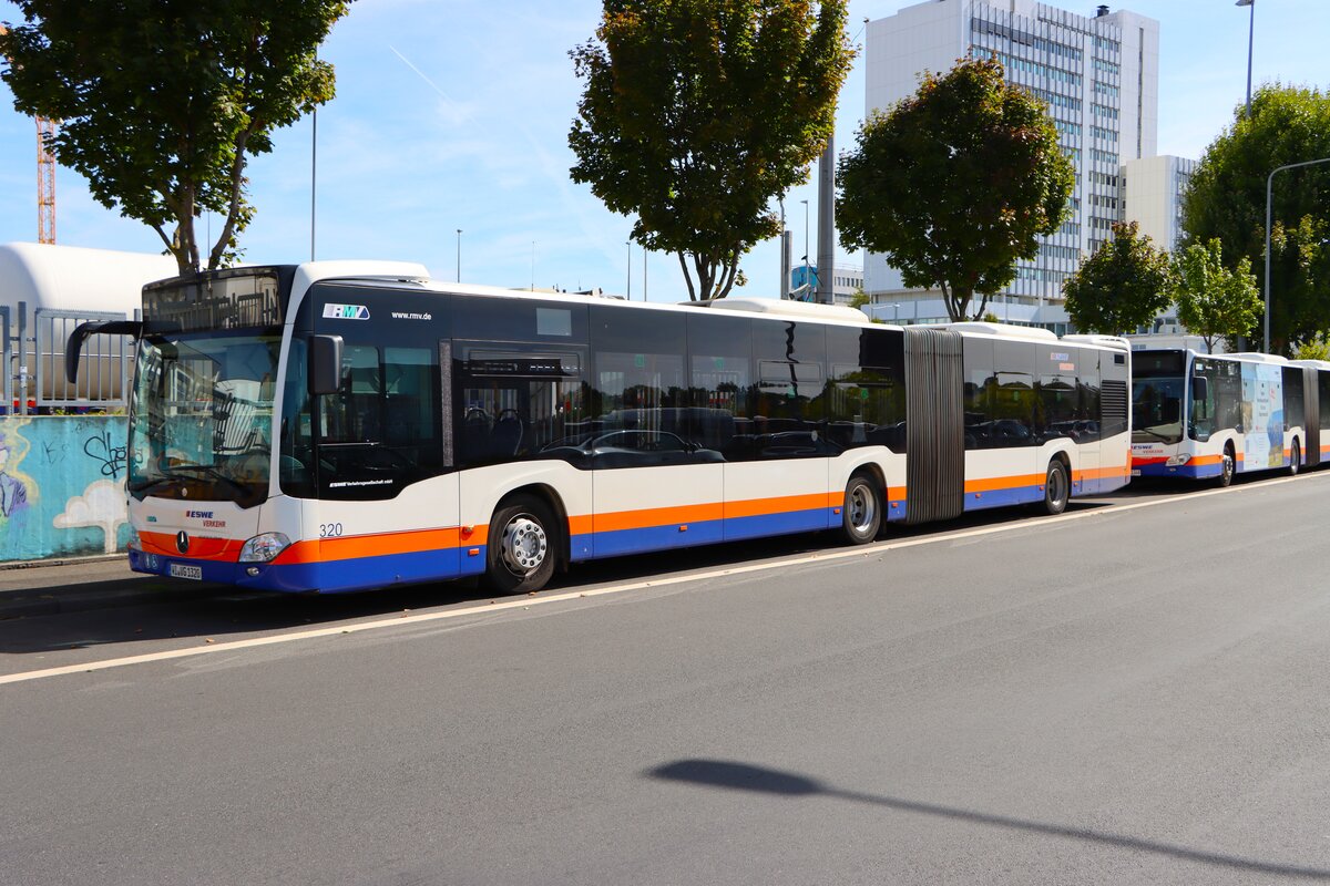 ESWE Verkehr Mercedes Benz Citaro 2 G Wagen 320 am 07.09.25 in Wiesbaden