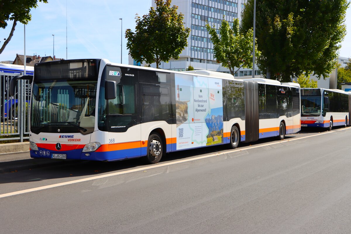 ESWE Verkehr Mercedes Benz Citaro 2 G Wagen 368 am 07.09.25 in Wiesbaden