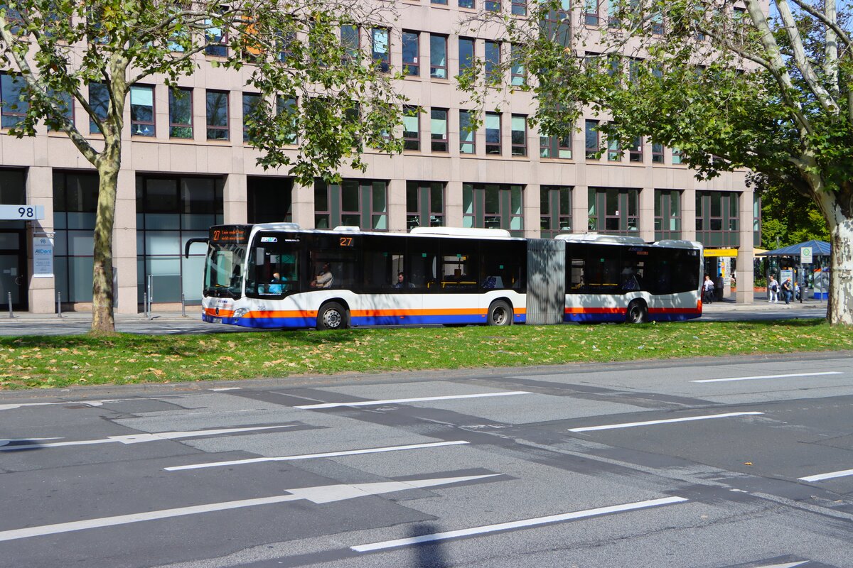 ESWE Verkehr Mercedes Benz Citaro 2 G Wagen 295 am 07.09.25 in Wiesbaden