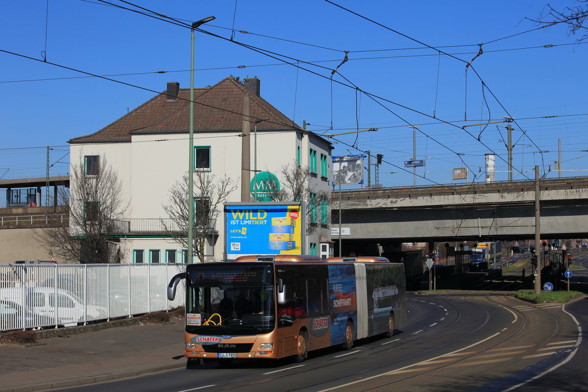 EU-S 7855, MAN A23 Loin´s City NG363, SEV Neuss/Düsseldorf, 01.03.2021, Neuss Am Kaiser