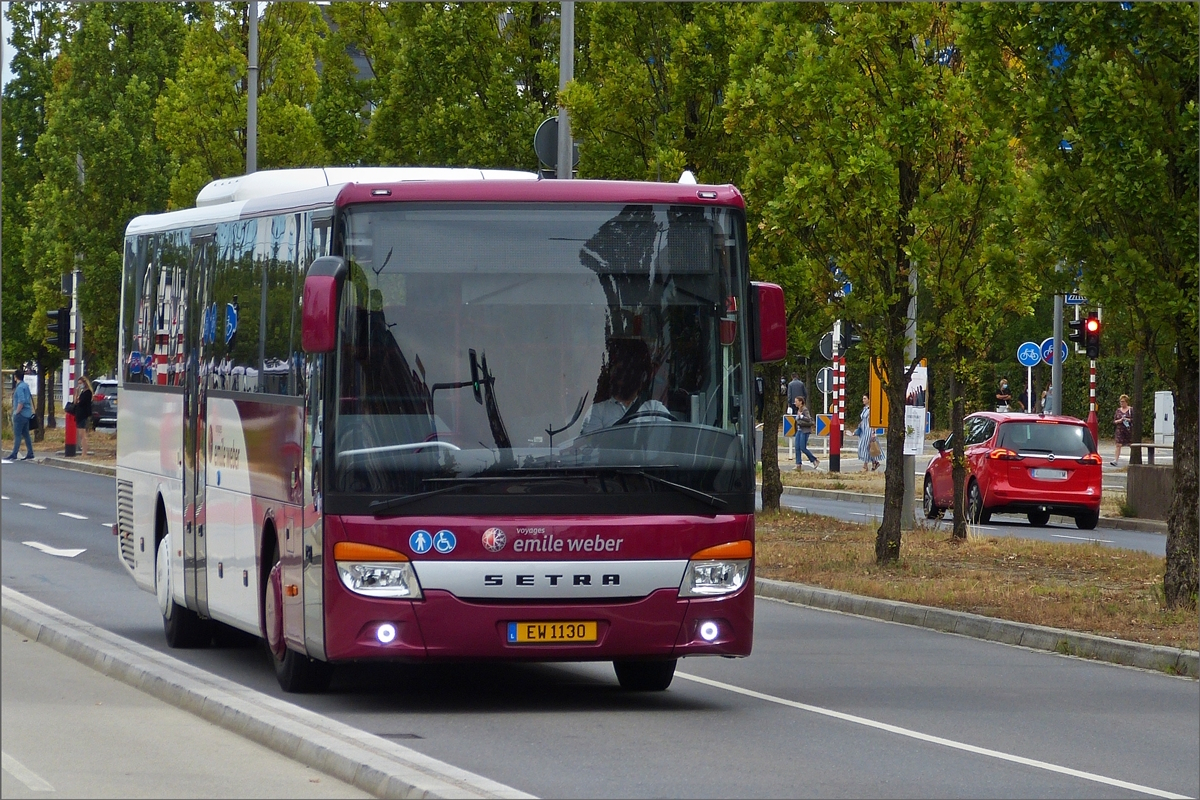 EW 1130, Setra S 415 UL, von Emile Weber aufgenommen in der Oberstadt in Luxemburg. 08.2020 