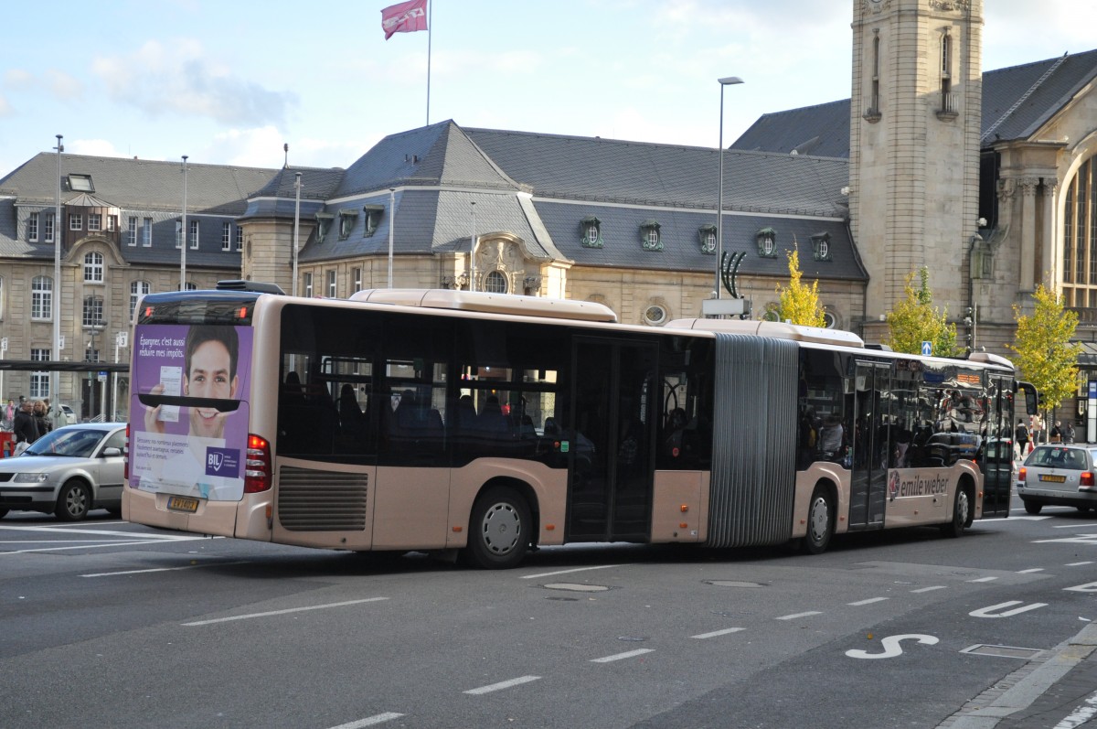 EW 1403 kommt am Bahnhof Luxembourg an. 09.11.2013.