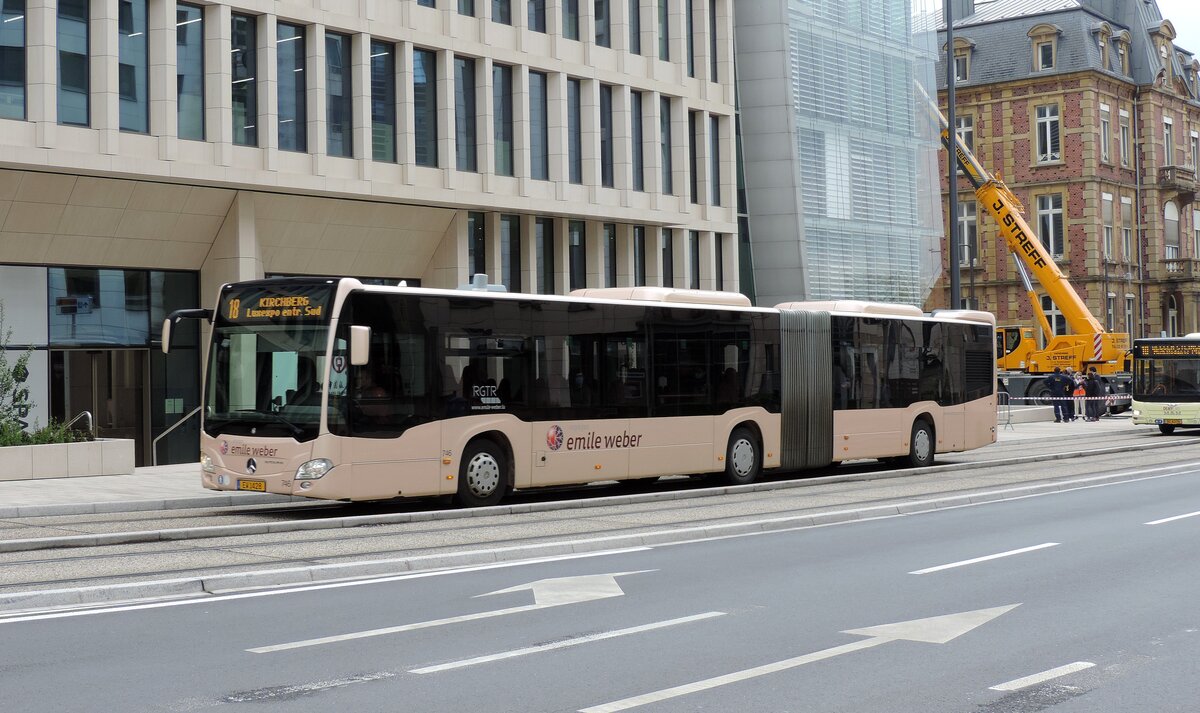 EW 1428, Mercedes Citaro Ü C2 Gelenkbus, am 20. Mai 2021 auf der Linie 18 beim Hauptbahnhof abgelichtet.