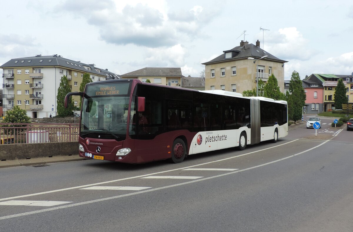 EW 4400, Mercedes Citaro C2 Gelenkbus, am 20. Mai 2021 in Bettembourg abgelichtet.
