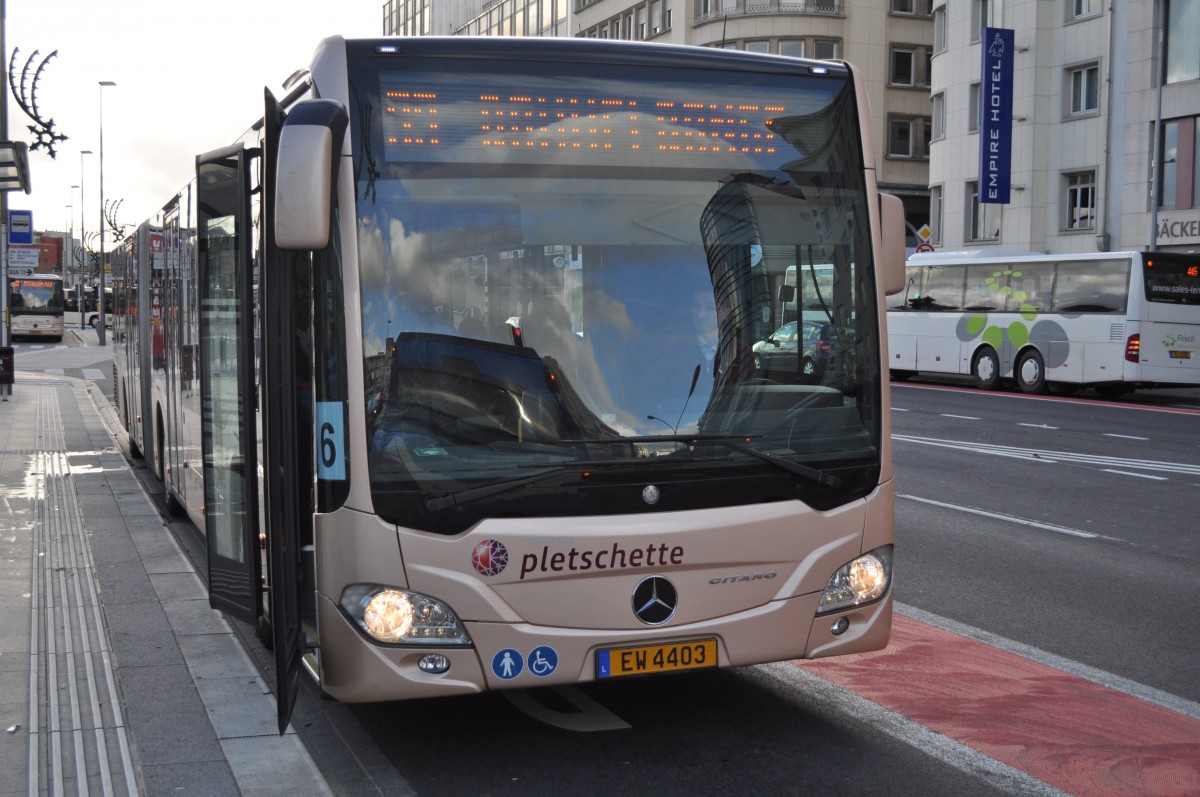 EW 4403 als Mercedes Benz in Luxemburg Stadt. Aufgenommen am 09.11.2013 Luxembourg Gare.