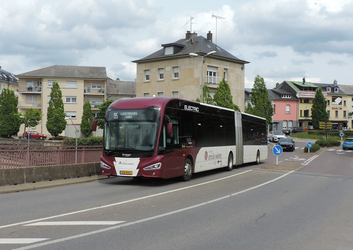 EW 4411, Iriza Ie 18, am 20. Mai 2021 auf der Linie 195 in Bettembourg abgelichtet.