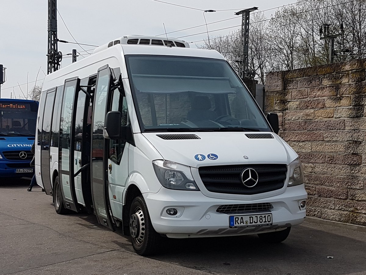 Faller Reisen Bühl ~ Mercedes Benz Sprinter City ~ April 2019 Bühl Bahnhof