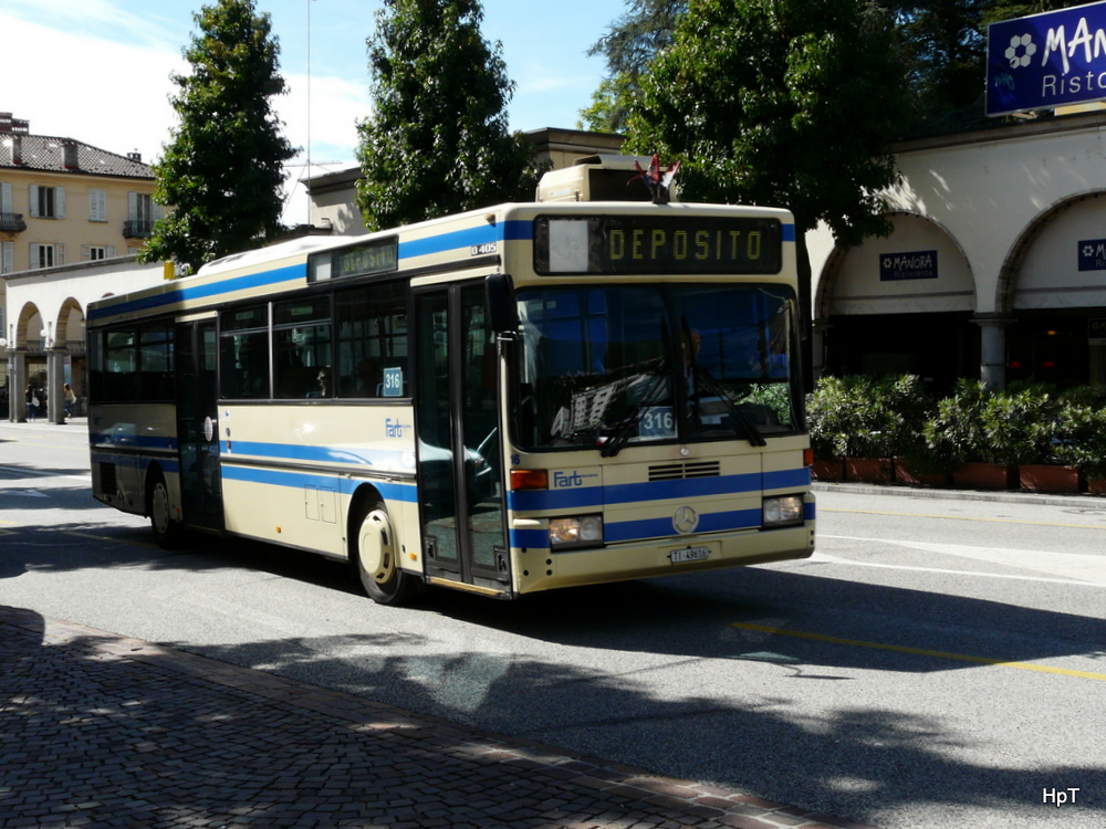 FART - Mercedes O 405  Nr.16  TI 49616 unterwegs in Locarno am 18.09.2013