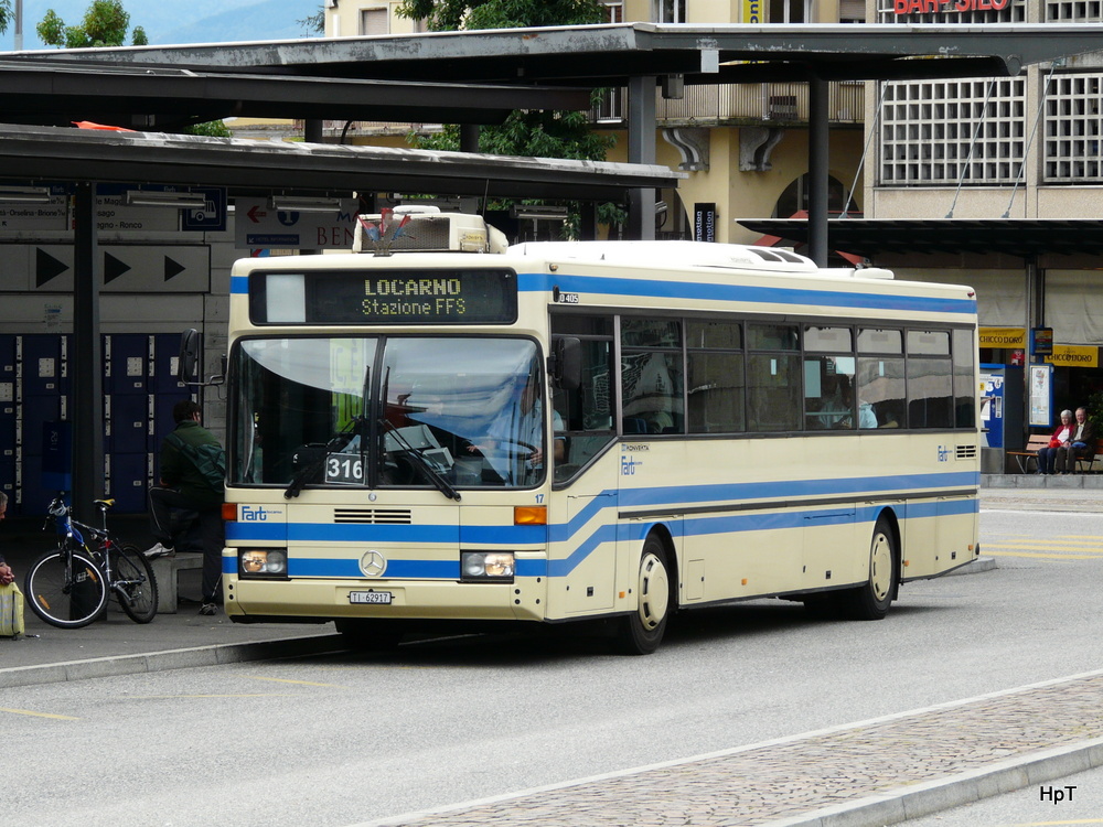 FART - Mercedes O 405  Nr.17  TI 62917 in Locarno am 18.09.2013