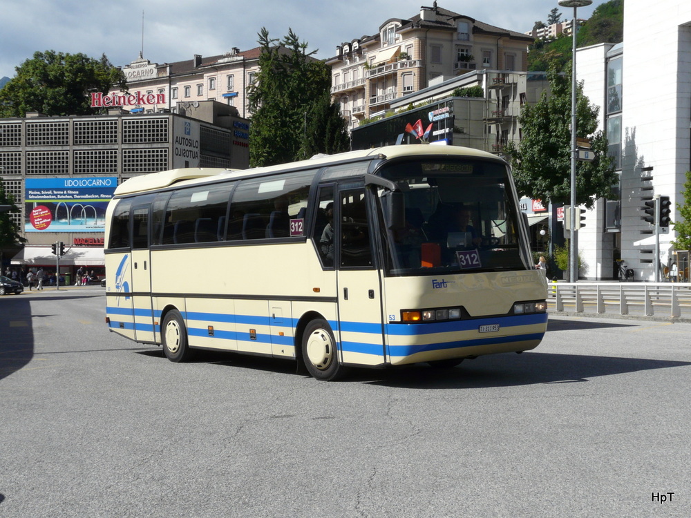 FART - Neoplan  Nr.53  TI  311953 in Locarno am 18.09.2013