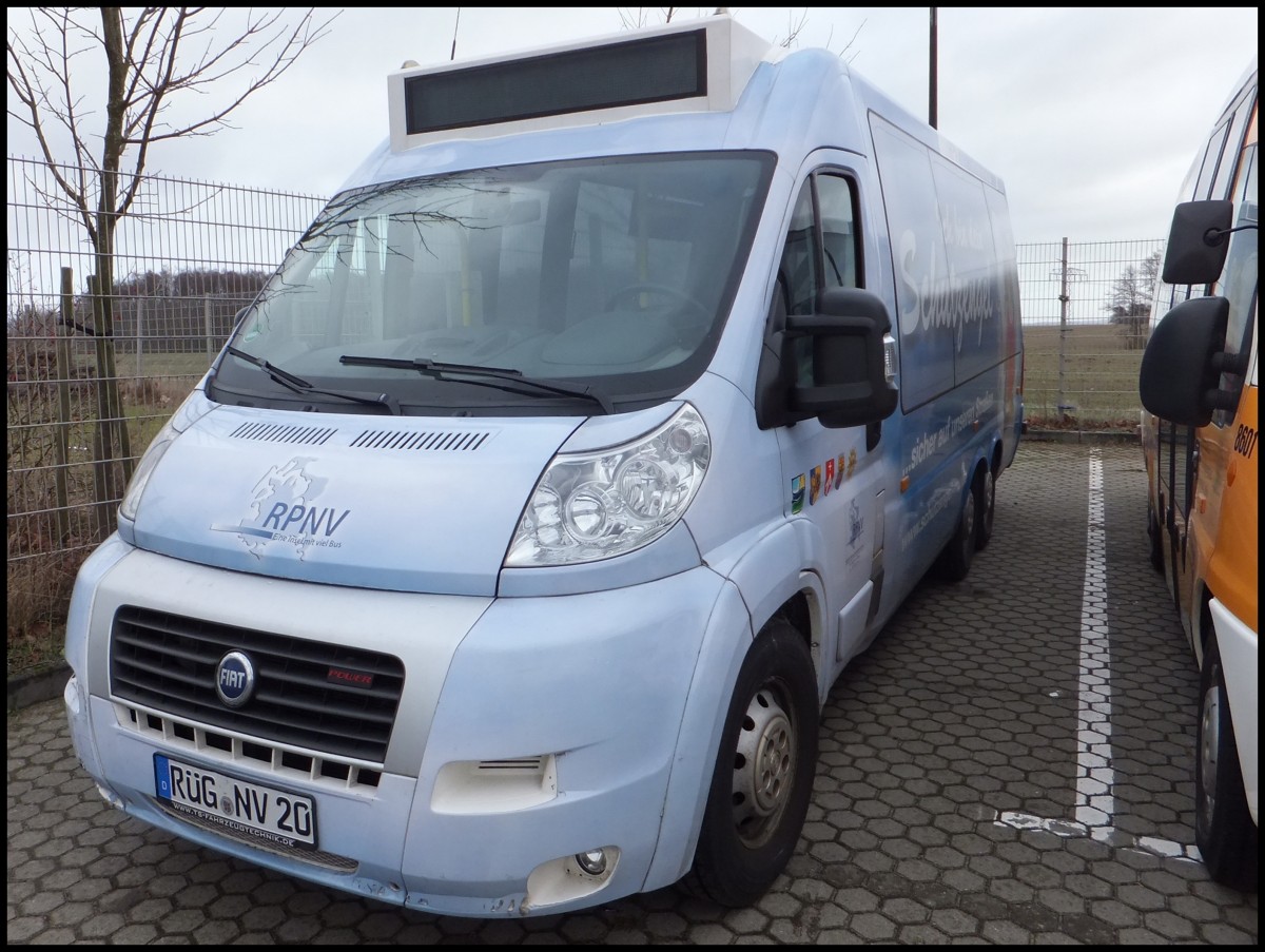 Fiat Ducato der RPNV in Bergen am 31.01.2013