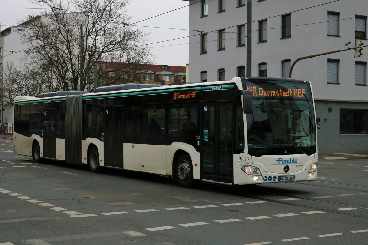Fischle Mercedes Benz Citaro 2 G am 17.03.22 in Darmstadt