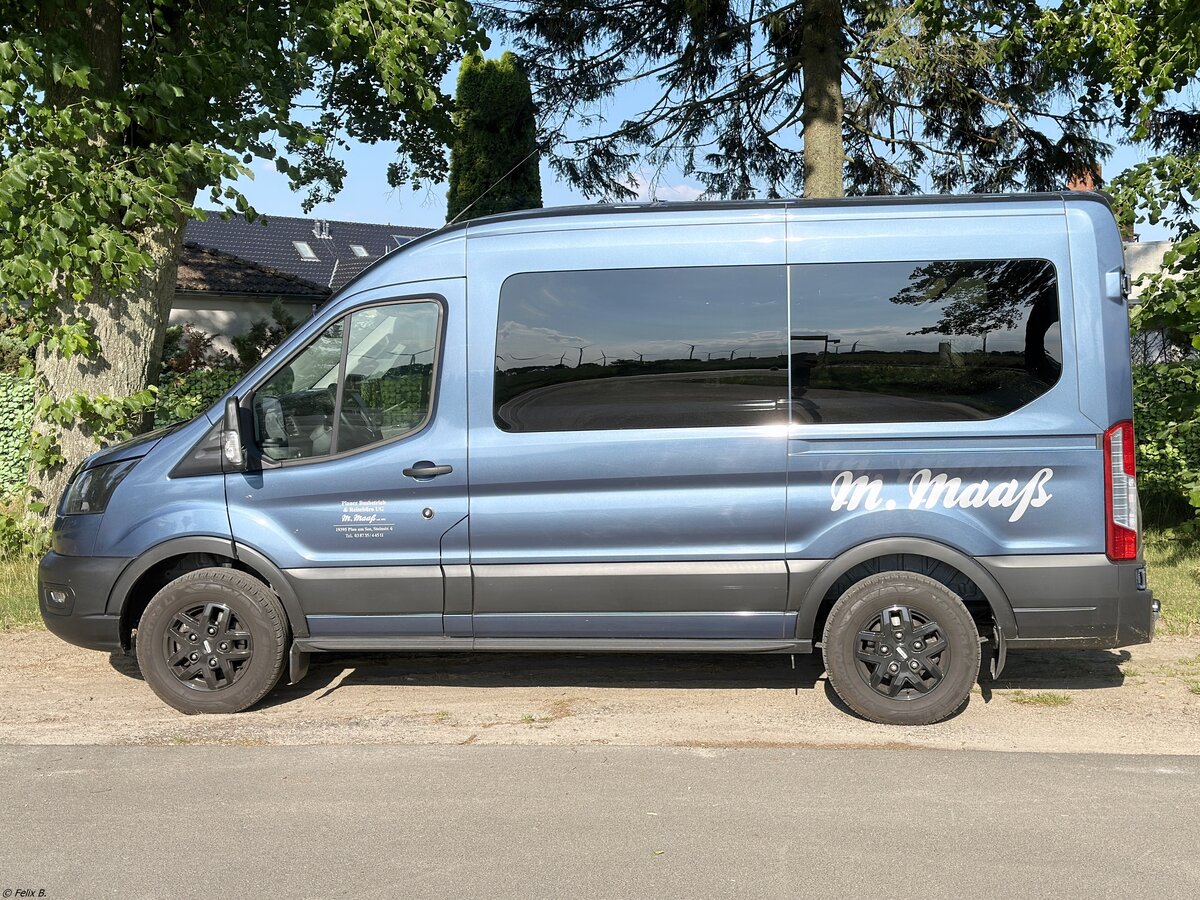 Ford Transit von Plauer Busbetrieb M. Maaß aus Deutschland in Quetzin am 22.06.2024 