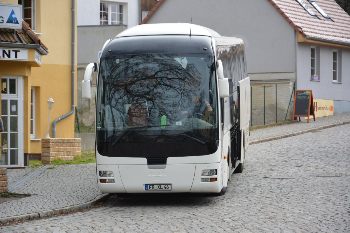 FR-XL 46 an der Woltersdorfer Schleuse. Aufgenommen am 23.03.2014.