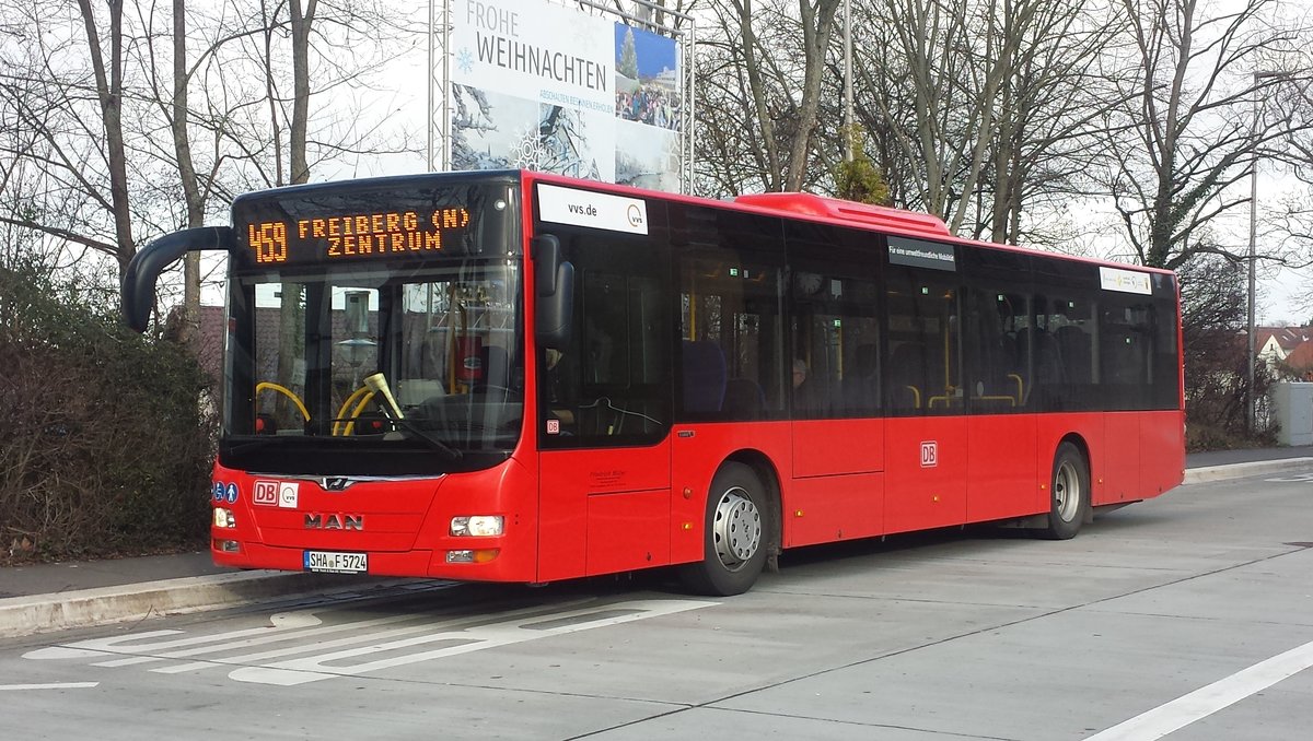Friedrich Müller Omnibus (FMO) ~ MAN Lions City ~ Freiberg (N) Januar 2019 ~ 459 Freiberg (N) Zentrum