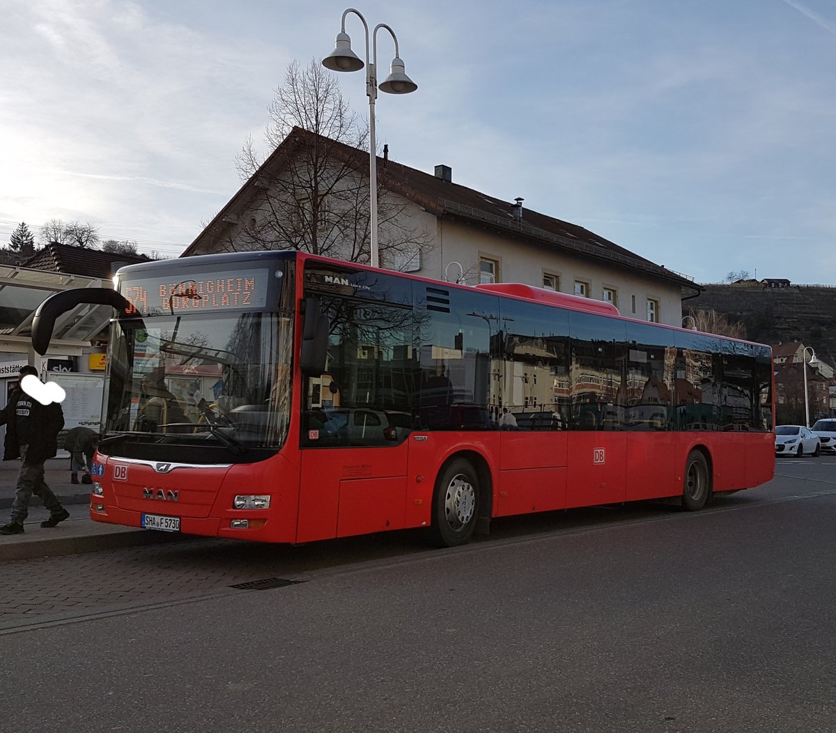 Friedrich Müller Omnibus (FMO) ~ MAN Lions City ~ März 2019 Besigheim Bahnhof ~ 574 Bönnigheim Burgplatz 