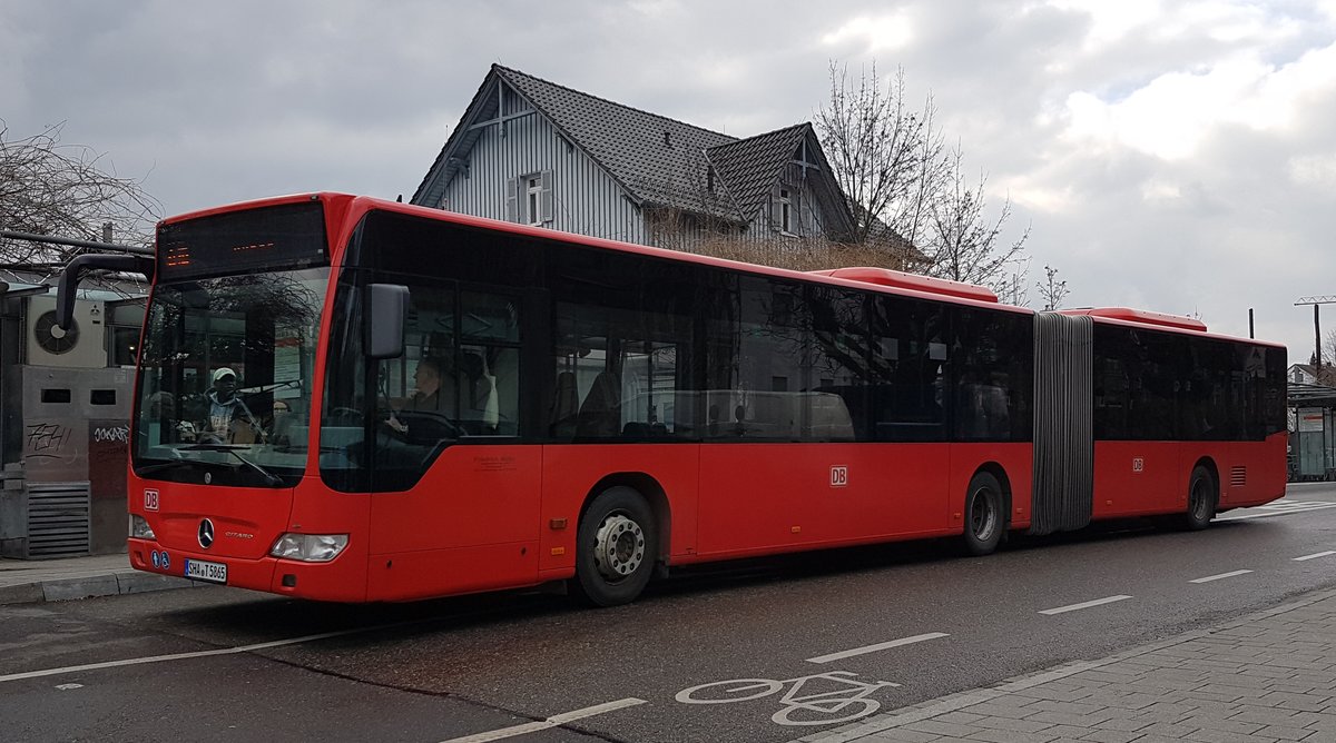 Friedrich Müller Omnibus (FMO) ~ ex RBS Stuttgart ~ Mercedes Benz O530 Citaro G ~ Februar 2019 Filderstadt Bf ~ 816 Plieningen Garbe