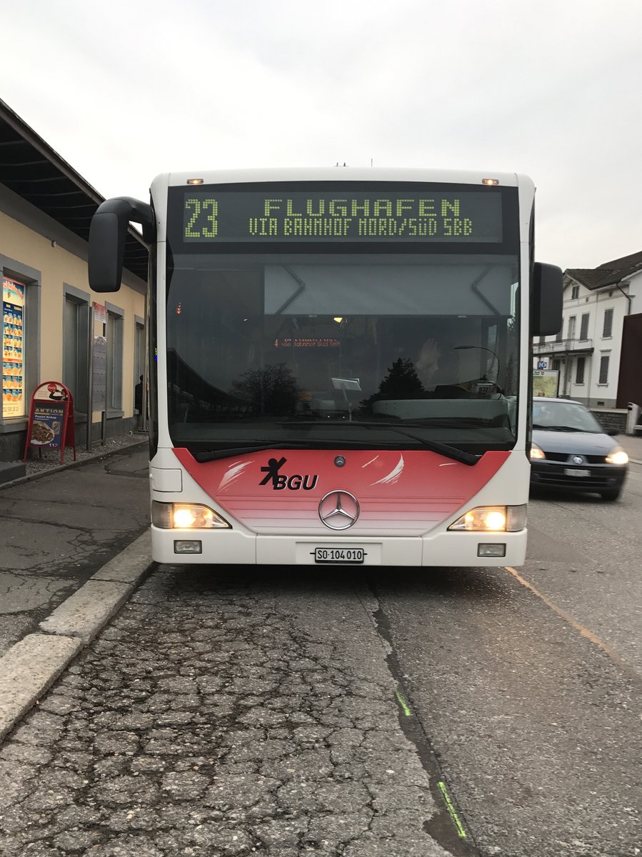 Front des Citaro I Nr. 14 am 3.3.17 beim Bhf Süd.