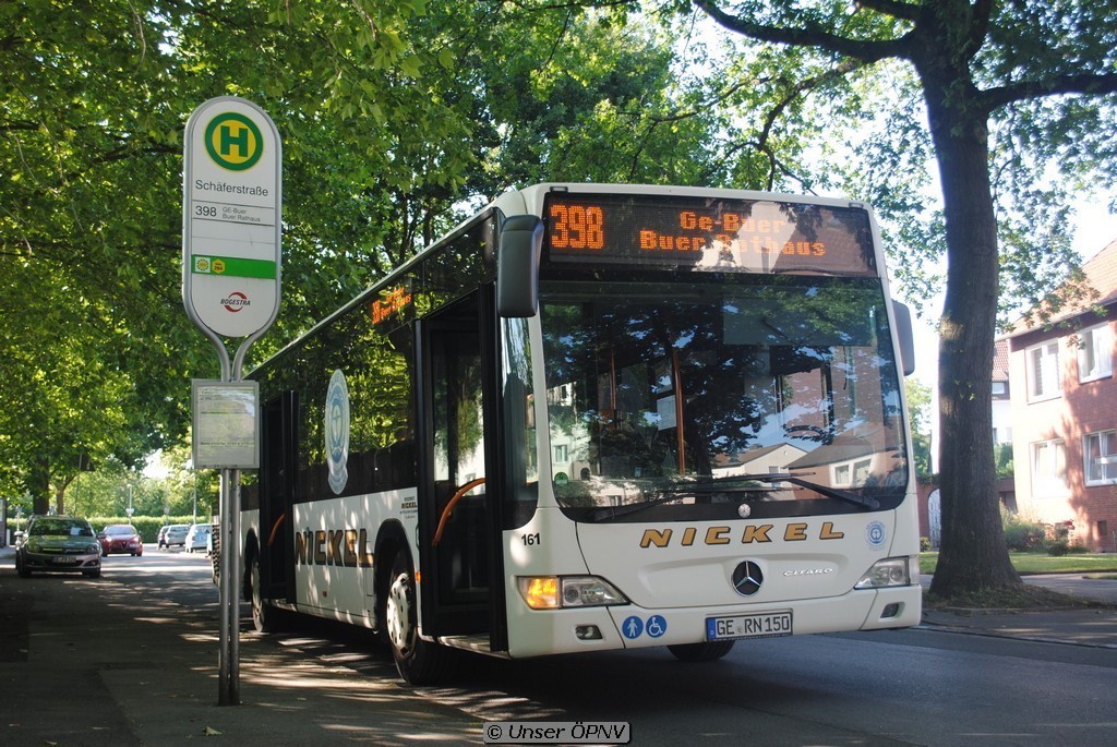 GE-RN 150 Auf der Linie 398 bei der Pause an der Haltestelle Schäferstraße in Richtung Buer Rathaus

30.06.2015