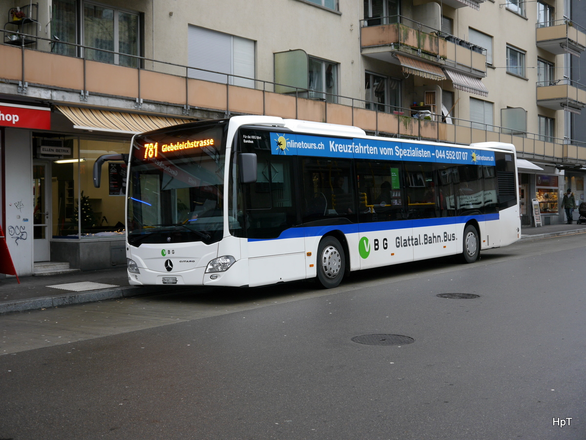 Glattal.Bahn.Bus - Mercedes Citaro Nr.88  ZH 661188 in Zürich Oerlikon am 23.12.2017