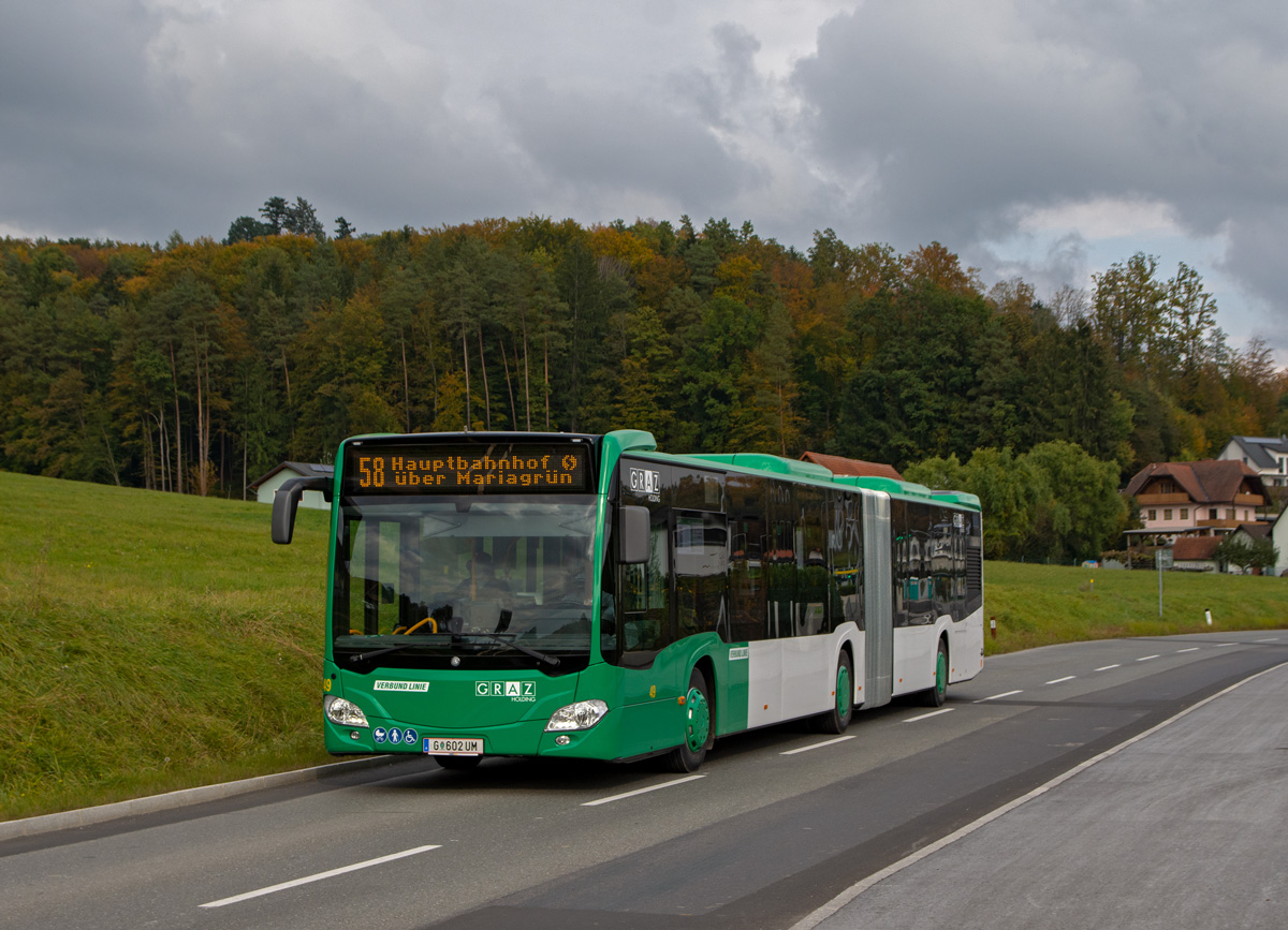 Graz Linien Citaro 2 Euro 6 Wagen 49 als Linie 58, Regnitz, 19.10.2020 