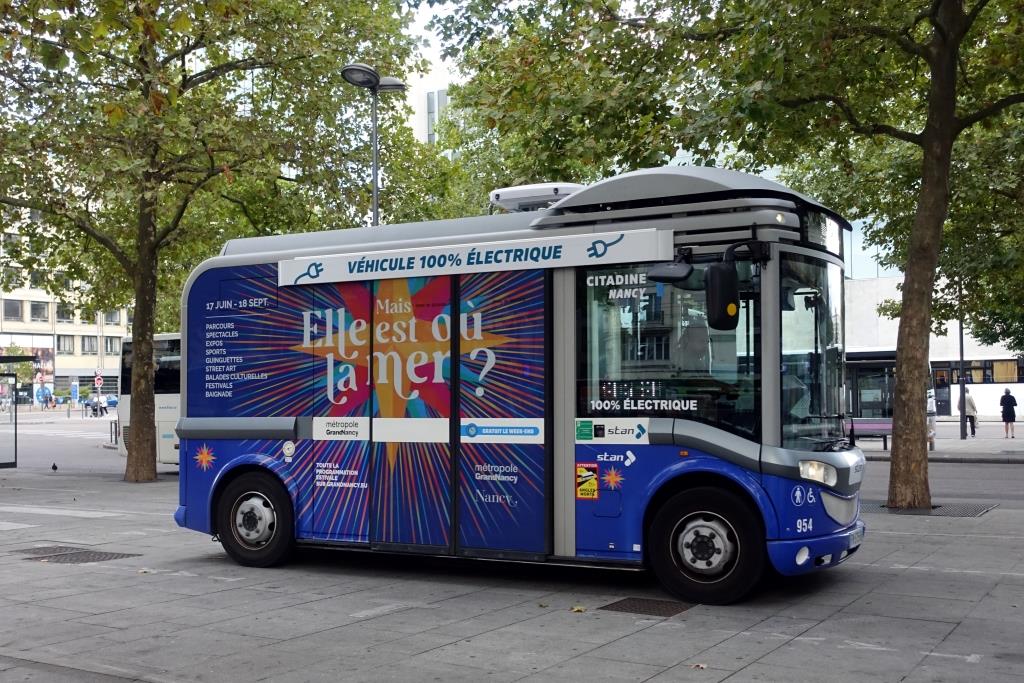 Gruau Elektro-Microbus  stan , Nancy/Frankreich September 2022