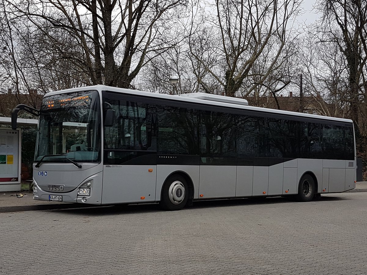 Hagro Tranbus Karlsruhe ~ Iveco Crossway LE ~ März 2019 Karlsruhe Durlach ~ SEV Durlach Turmberg