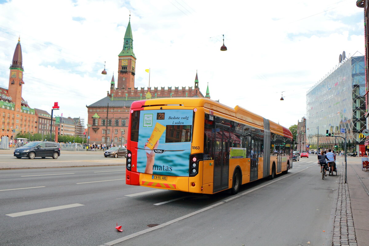 Heckparie eines Volvo Stadtbus am 03. Juli 2022.