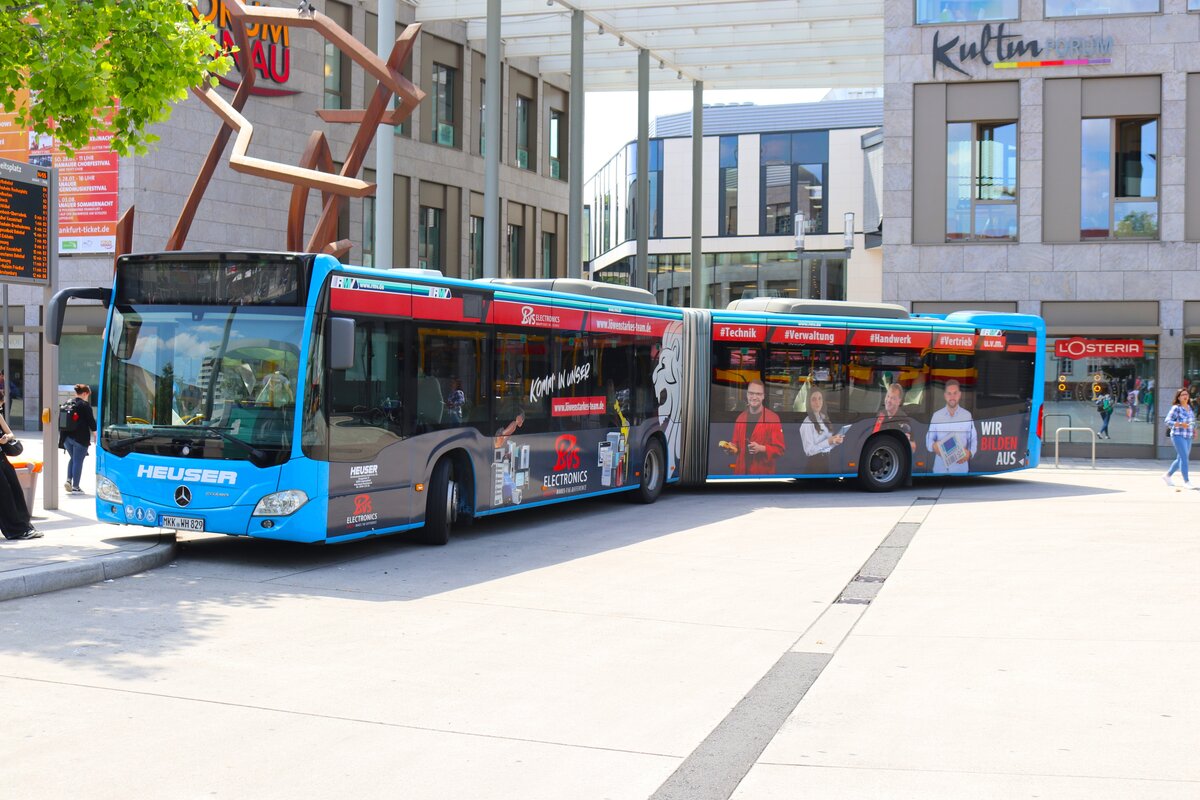 Heuser Bus Mercedes Benz Citaro 2 G am 07.06.24 in Hanau Freiheitsplatz