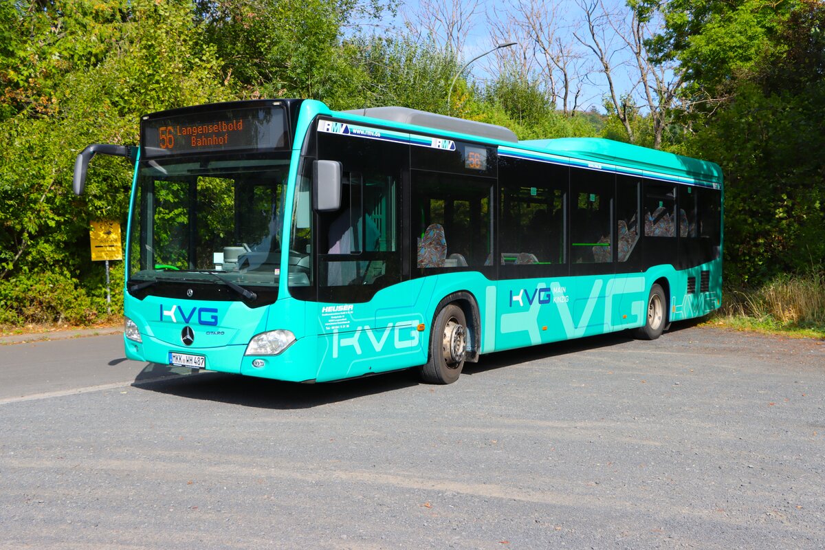 Heuser Bus Mercedes Benz Citaro im neuen KVG Design am 23.08.26 in Ronneburg