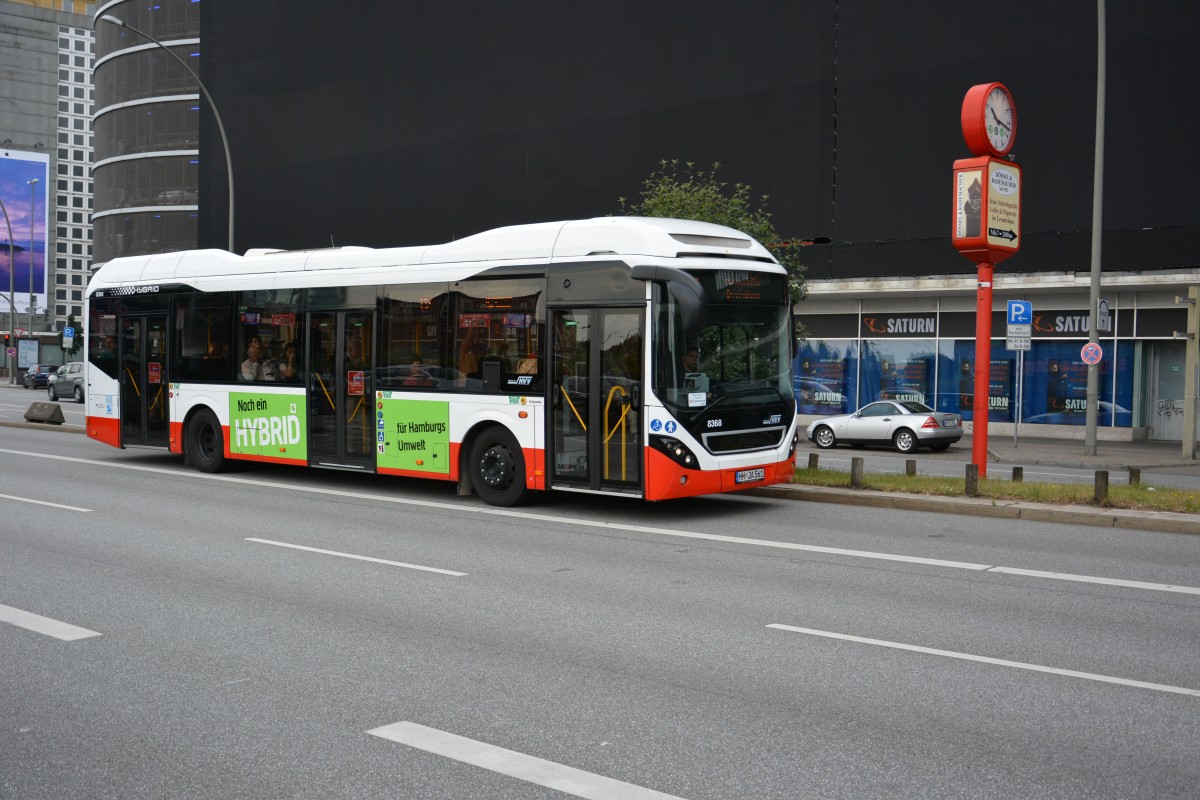 HH-JA 561 (Volvo 7900 / Firma Jasper) fährt am 11.07.2015 auf der Linie 112. Aufgenommen am Hauptbahnhof in Hamburg.
