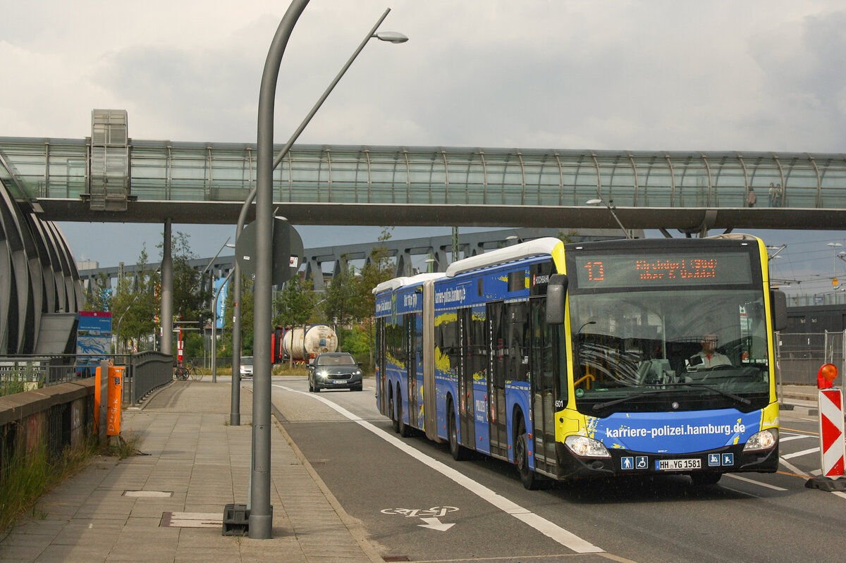 HH-YG 1581, U S Elbbrücken, 05.08.2021, 13 nach Kirchdorf(Süd) 